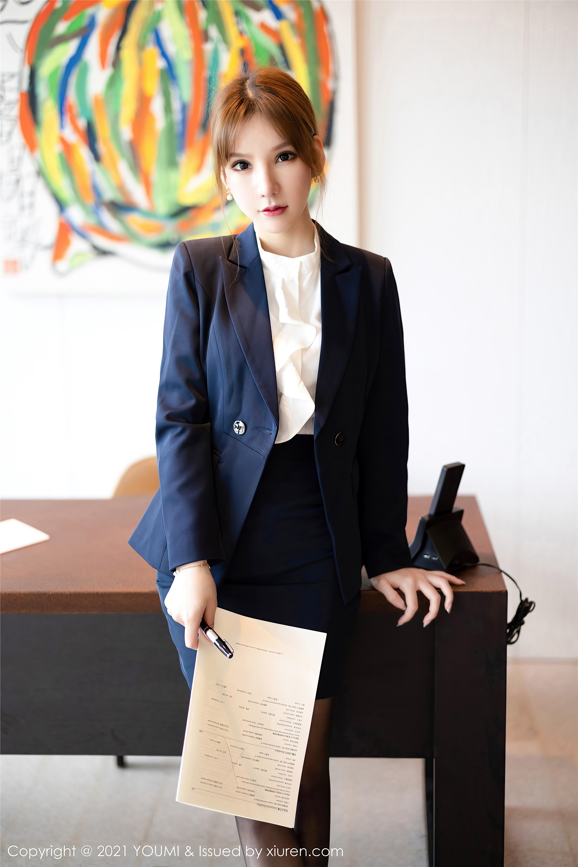 YOUMI尤蜜荟  2021.02.26 VOL.606 周于希Sandy 职场女领OL